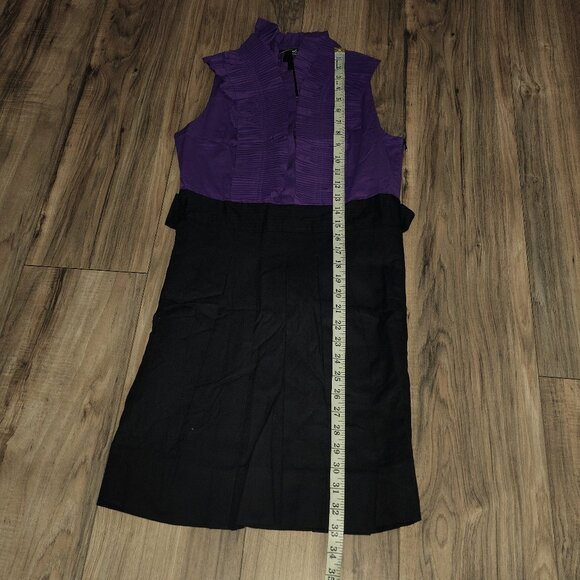 Rachael G. Black and Purple Sleeveless Summer Dress, Size S and M - Picture 7 of 12
